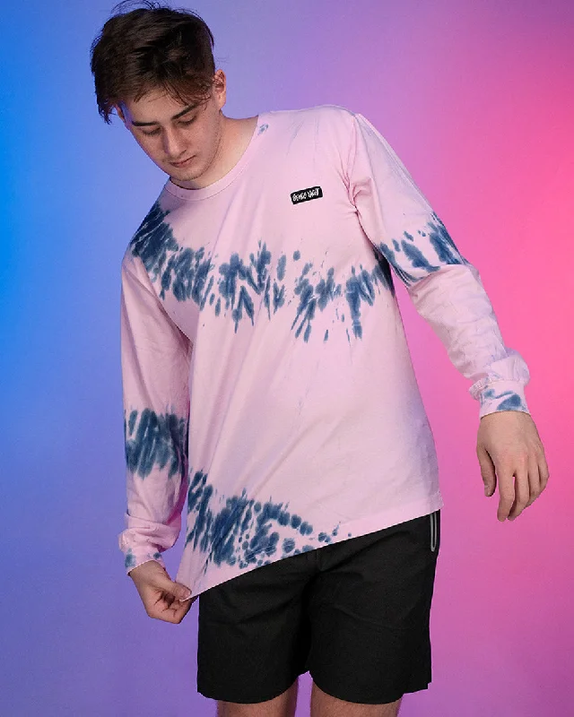 Space Yacht Pink/Teal Tie Dye Tee Dynamic Men's Glow