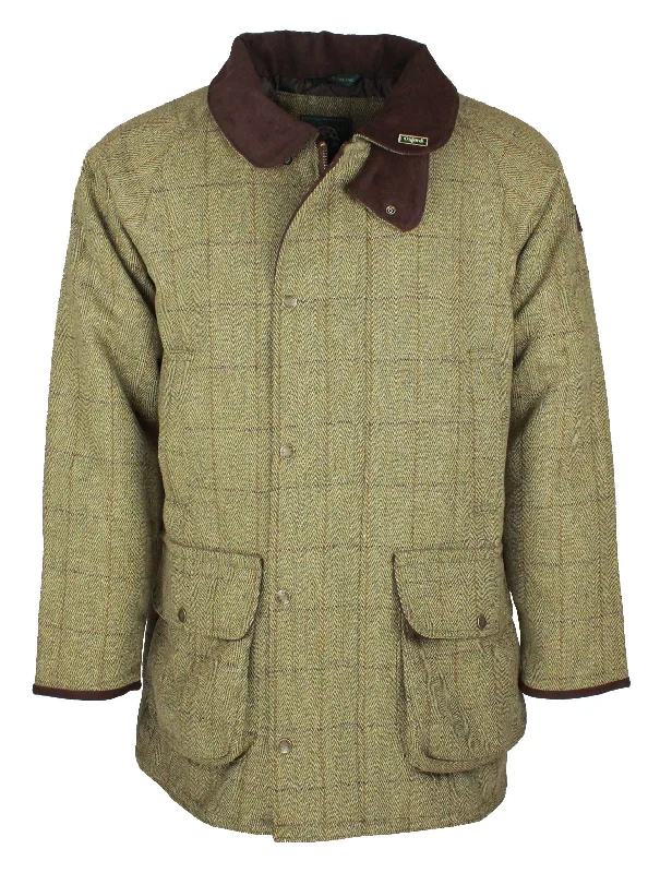 W37 - Men's Brampton Raglan Tweed Coat - SAGE (5433/21) Sharp Men's Italian