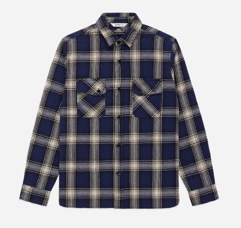 3sixteen - Crosscut Flannel - Midnight Plaid Artistic Men's Hand