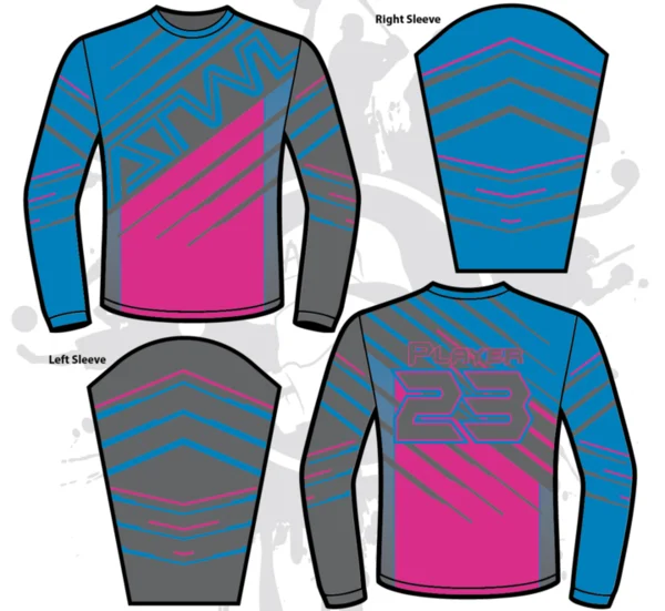 BRIGHT BLUE/NEON PINK/CHARCOAL