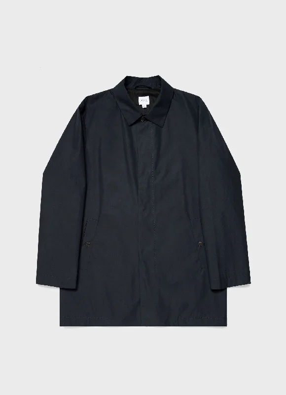 Men's Ventile Mac in Dark Navy Artistic Men's Avant