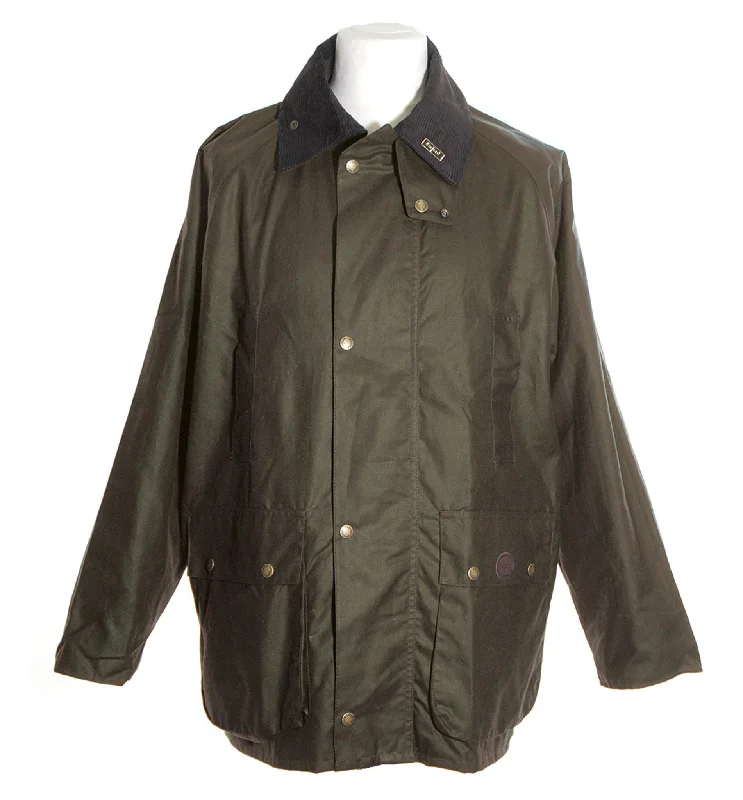 W10 - Burley Wax Jacket (Vented) - BROWN Cozy Men's Winter