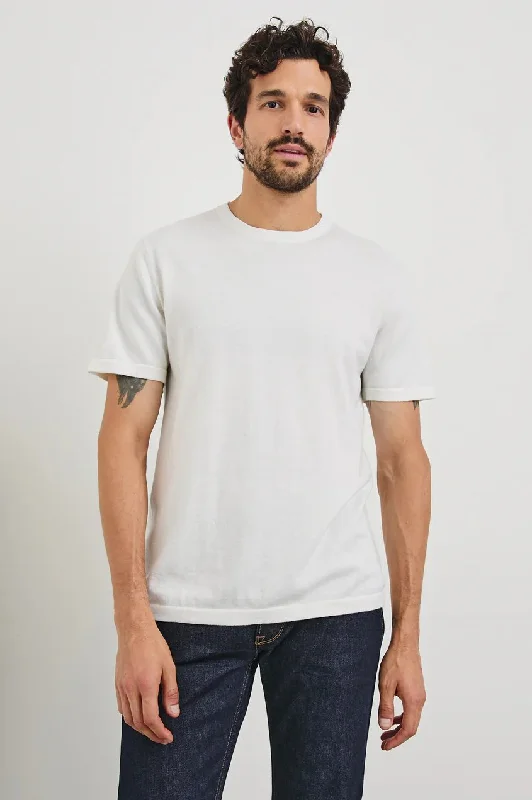 Rails Mason Cotton Cashmere Tee / Cream Youthful Men's Pop