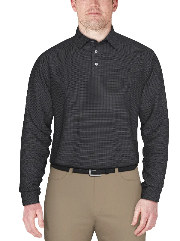 Men's Jacquard Golf Polo Refined Men's Hand