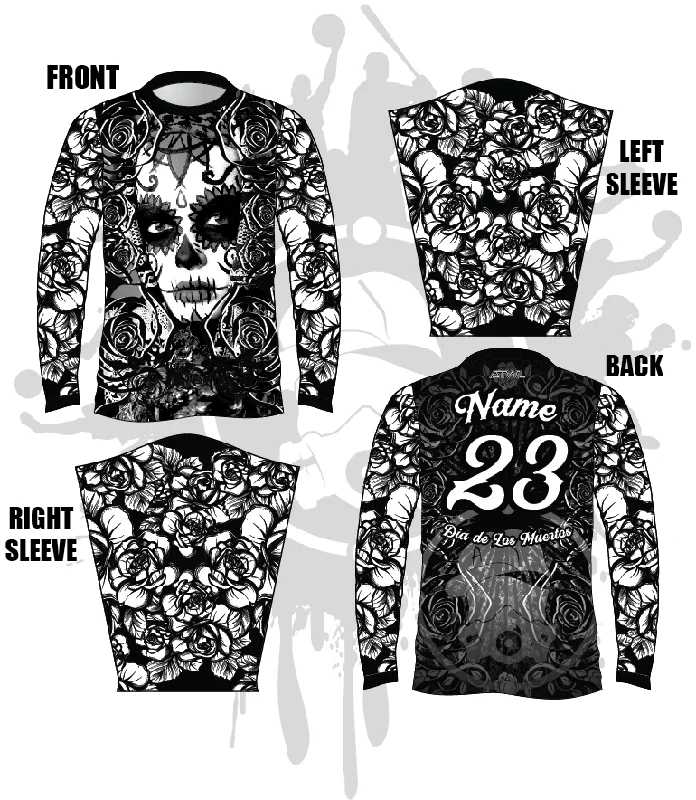 Día de los Muertos Long Sleeve Jersey Refined Men's Hand