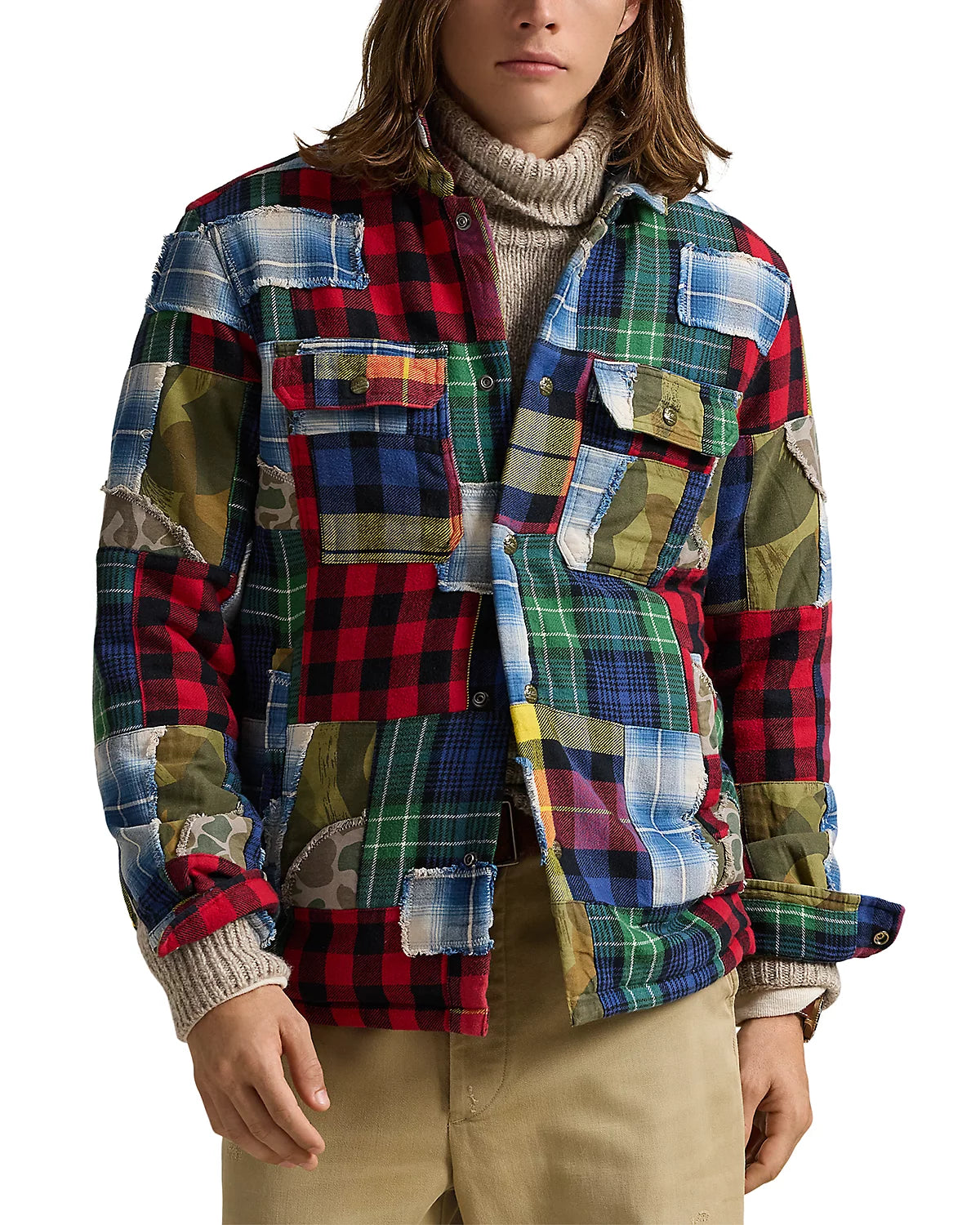 Polo Ralph Lauren - Patchwork Flannel Overshirt - Multi Laid