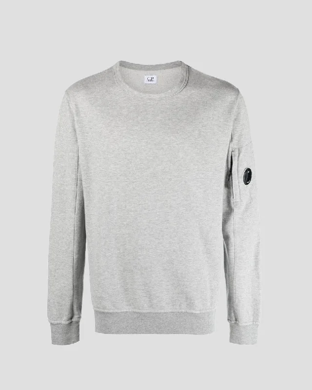 Light Fleece Sweatshirt Grey Melange Tailored