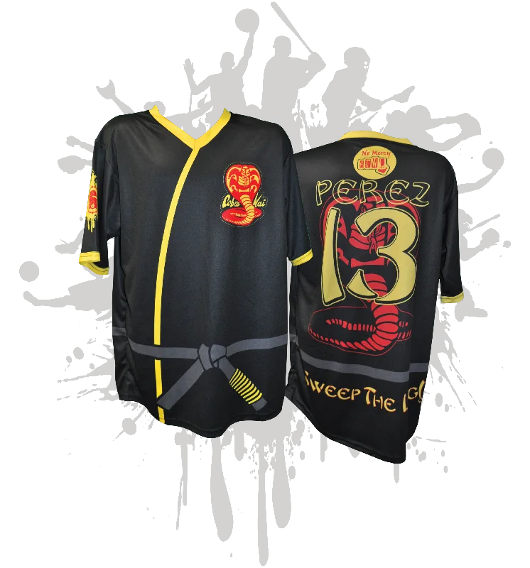 Cobra Kai Dojo Mens Full Dye Jersey Sophisticated Men's 