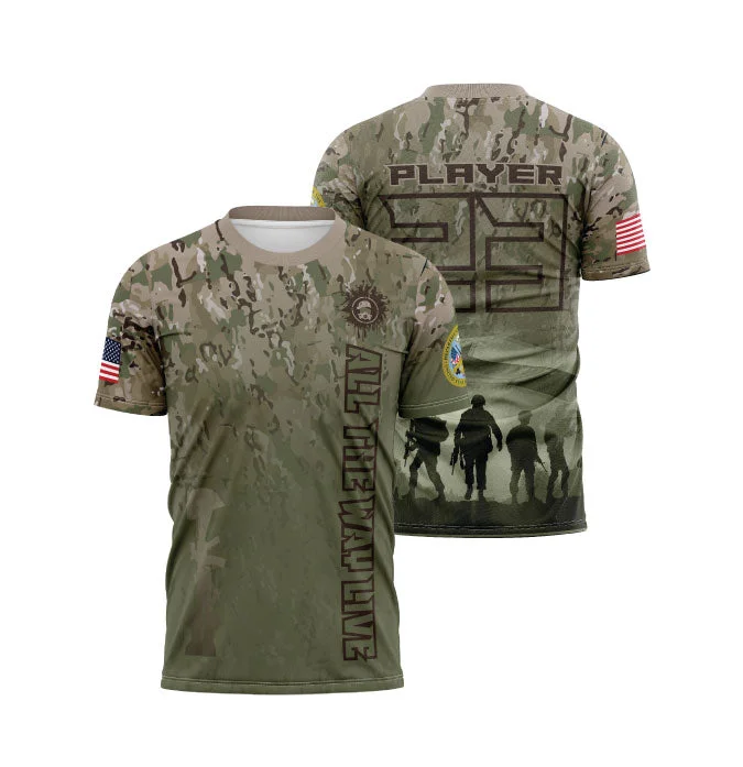 Armed Forces (Army) Mens Full Dye Jersey Confident Men's Power