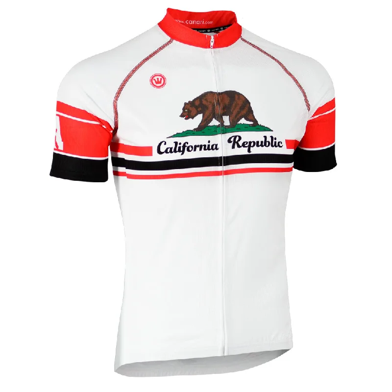 Men's California Bear Jersey Polished Men's Silk