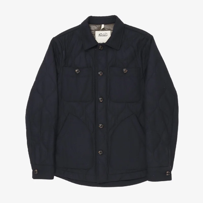 Wool Quilted Overshirt Dynamic Men's Moto