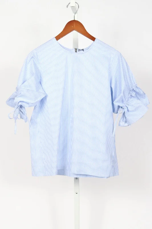 Jackie Shirt - Oxford Stripe Sky Vacation