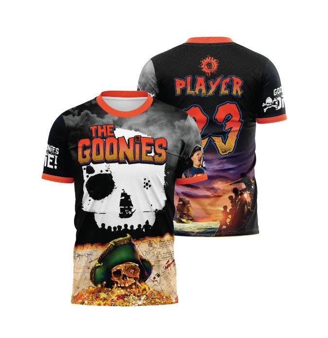 Goonies Never Die Mens Full Dye Jersey Minimalist Men's Casual 