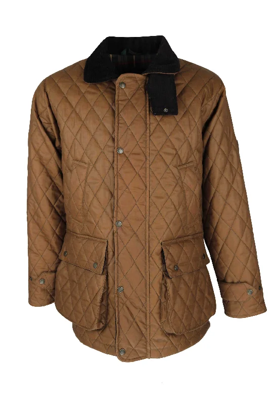 W27 - Men's Aarhus Quilted Wax Coat - SAND Trendy Men's Bucket