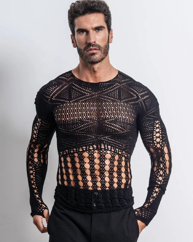 Desire Top Black Sleek Men's Contemporary 