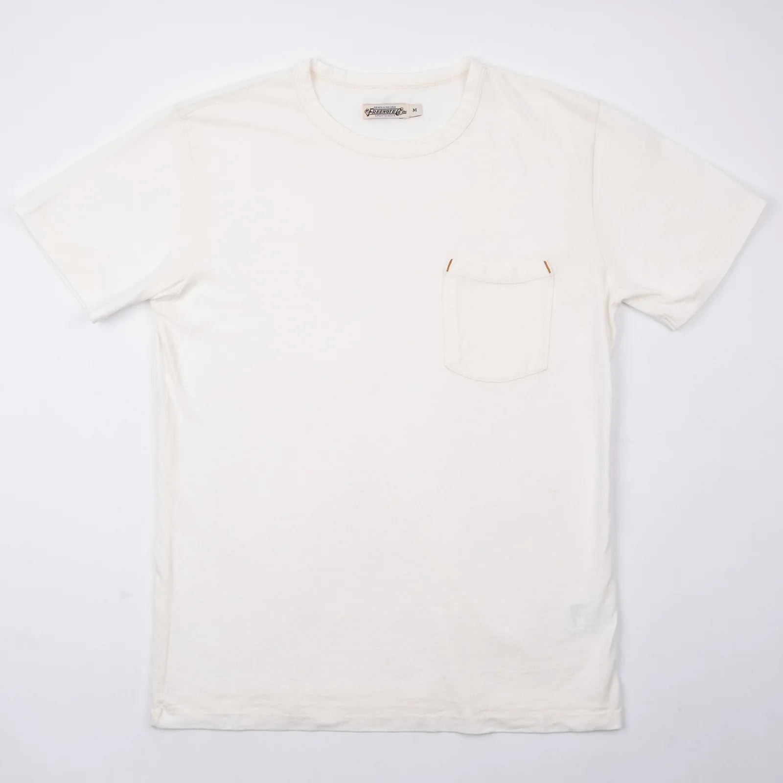 Freenote Cloth - 9 Ounce Pocket T-Shirt - White Elegant Men's Formal 