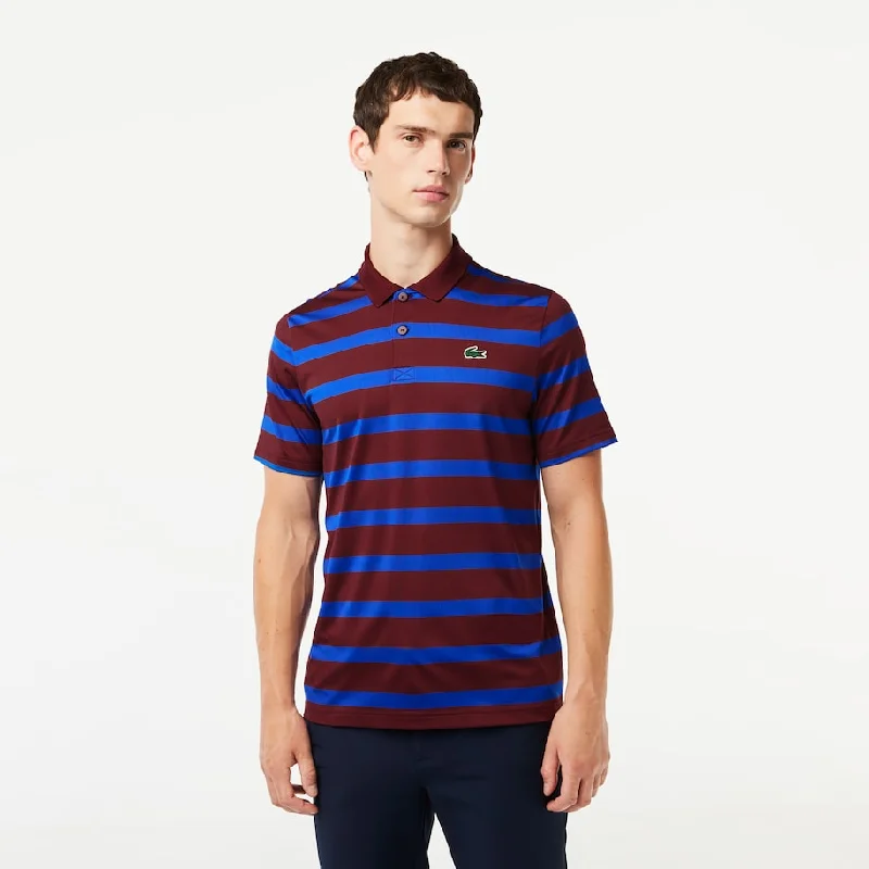 Men's Recycled Fiber Anti-UV Golf Polo Bordeaux / Blue Business