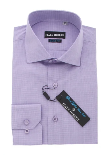 Dark Purple Slim Fit Dress Shirt Elegant Men's Formal 