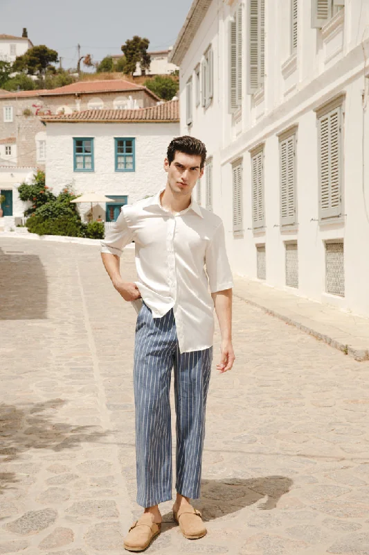 Anora Shirt Off White Relaxed Men's Beach