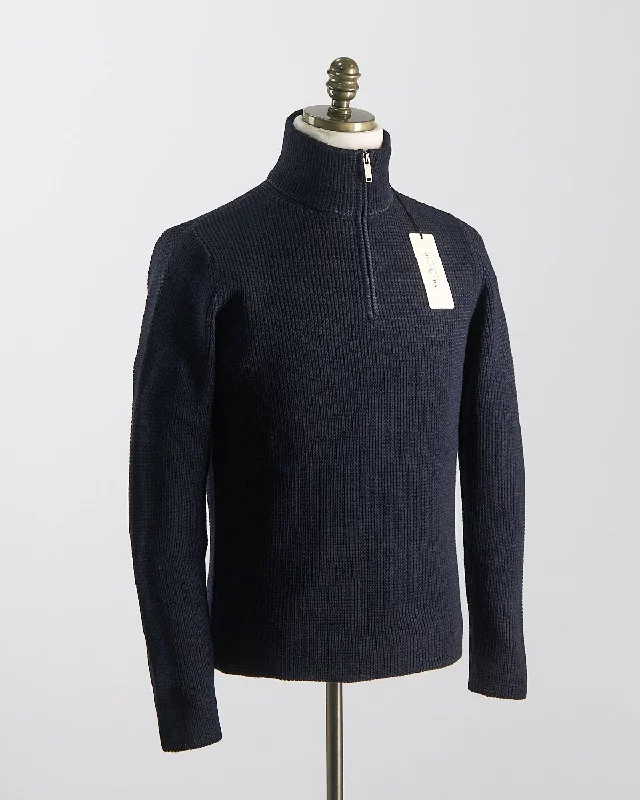 Quarter Zip Waffleknit Alpine Sweater Confident Men's High