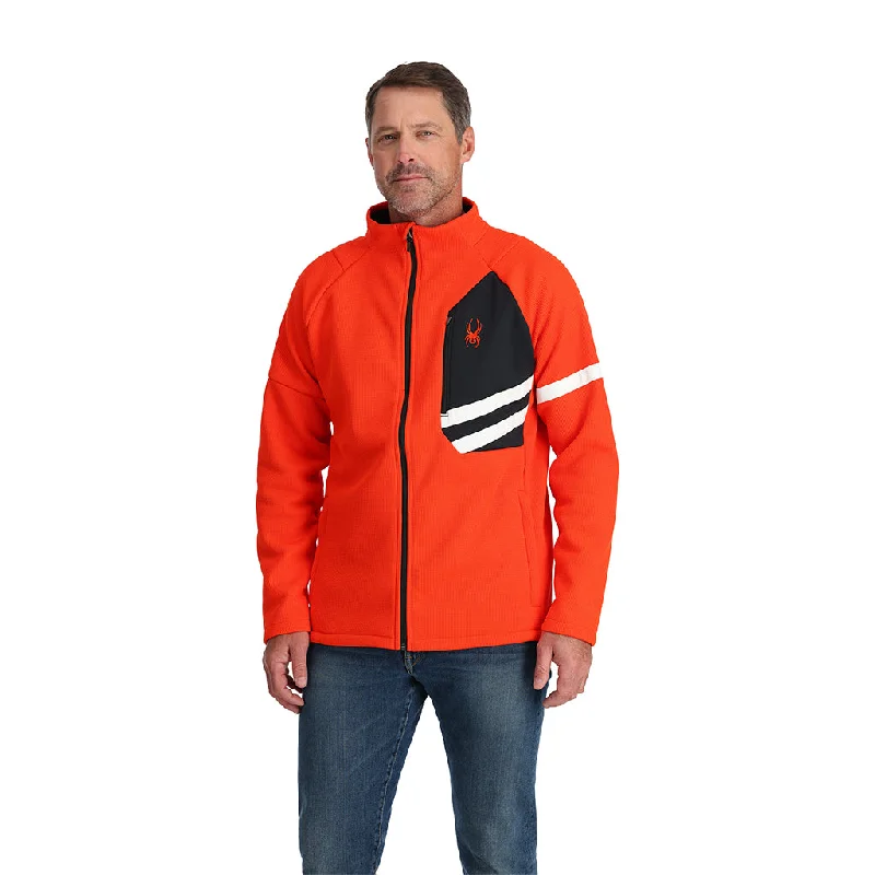 Mens Wengen Bandit Full Zip - Twisted Orange British Gentleman Style