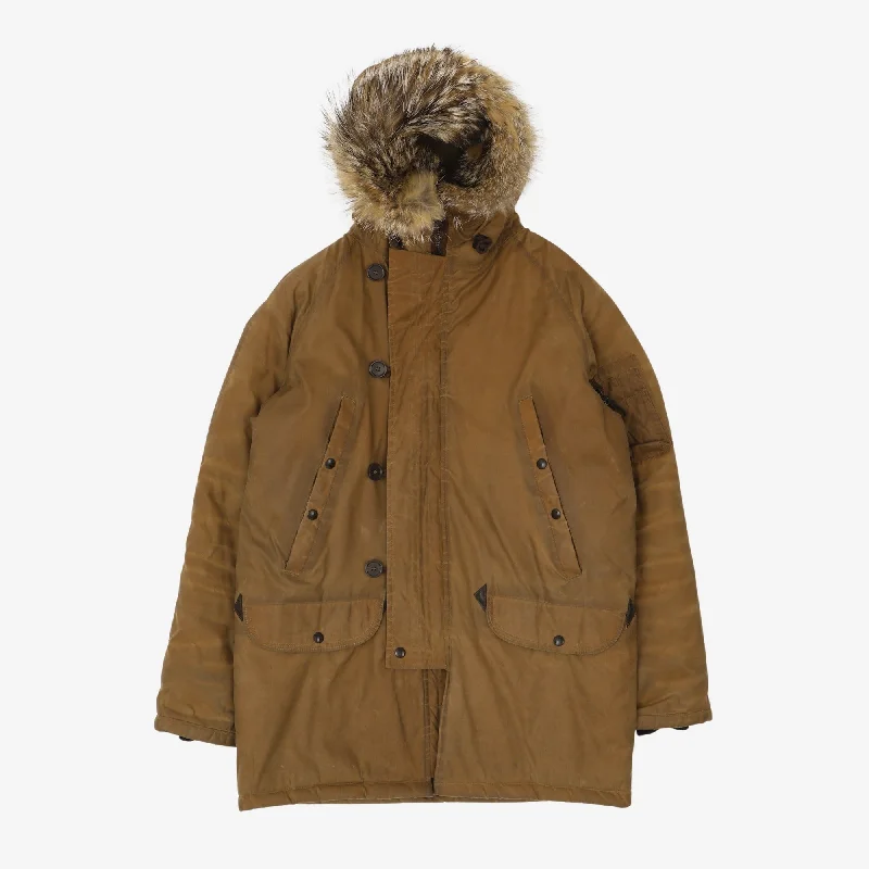 Waxed N3B Parka Youthful Men's Pop