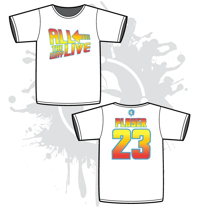 80's Movie Throwback White Sub-Dye Jerseys Cool Men's Distressed