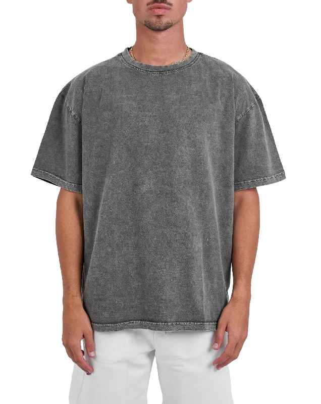 Washed T-shirts Polished Men's Satin