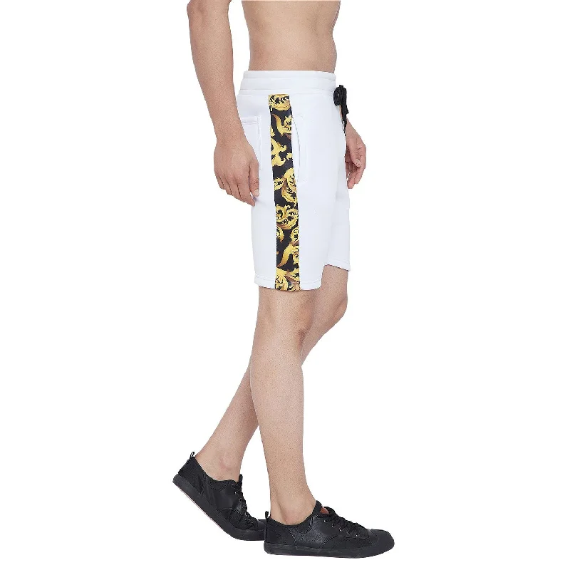 White Venetian Scuba Shorts Refined Men's Hand