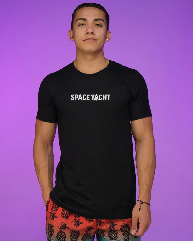 Space Yacht Black Logo Tee Trendy Men's Bucket