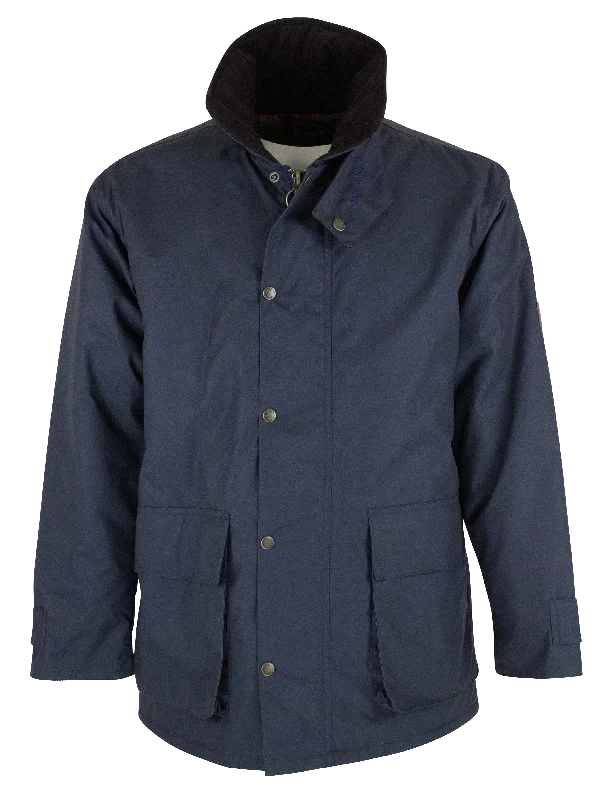 W18 - Men's Knightsbridge Staywax Jacket - NAVY Business