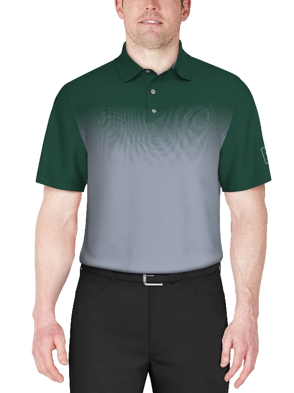 Men's Ombre Print Golf Polo Confident Men's Power