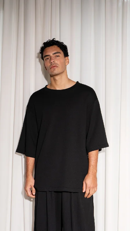 Mirath T-shirt Black Modern Men's Geometric