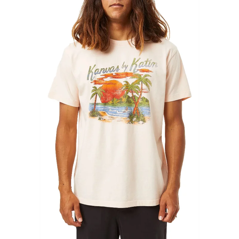 Paradise Front S/S Tee Preppy Men's College