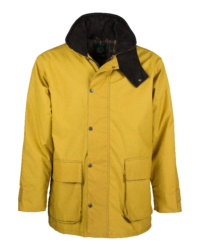 W18 - Men's Knightsbridge Staywax Jacket - MUSTARD Bohemian Men's Free