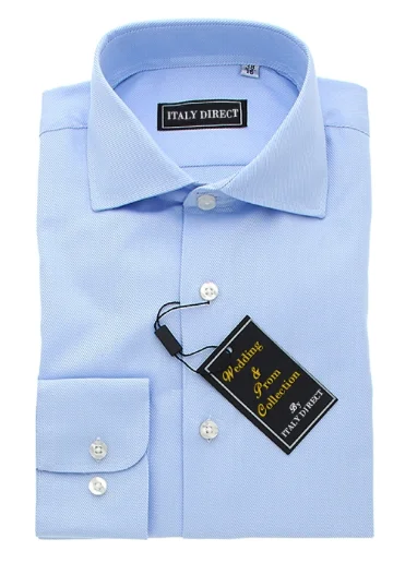 Light Blue Classic Fit Dress Shirt Tough Men's Military