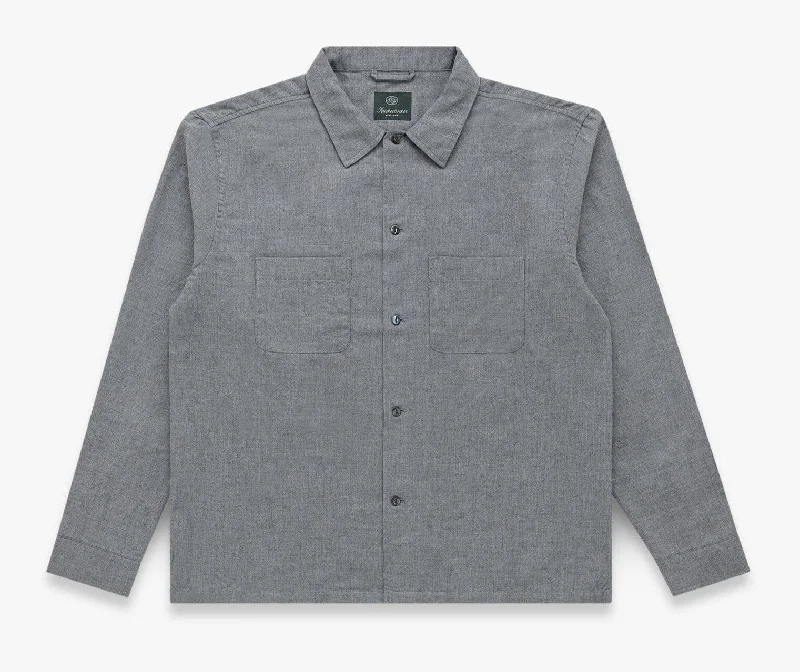 Knickerbocker - Murray Modal & Merino Shirt in Charcoal Confident Men's Power