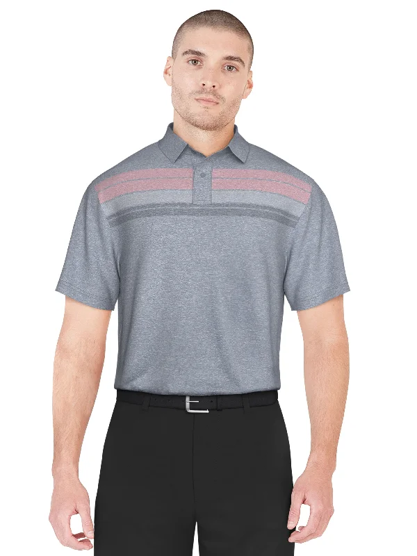 Men's Jersey Chest Stripe Golf Polo Relaxed Men's Australian 