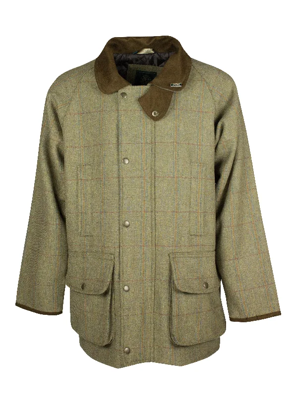 MT12 - Men's Braemer Shootong Coat- WHEAT Monochromatic Office Style