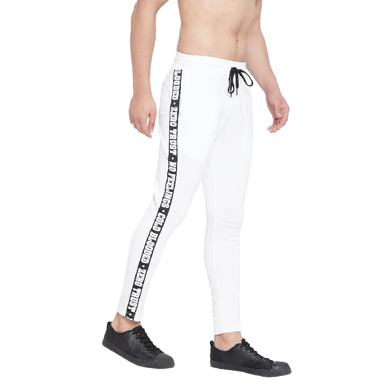 White Taped Sweatpants Dynamic Men's Glow