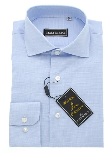 Baby Blue Classic Fit Dress Shirt Sophisticated Men's 