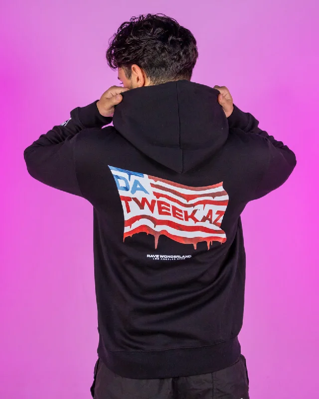 Da Tweekaz x Rave Wonderland Limited Edition Flag Hoodie Sweater Dynamic Men's Glow