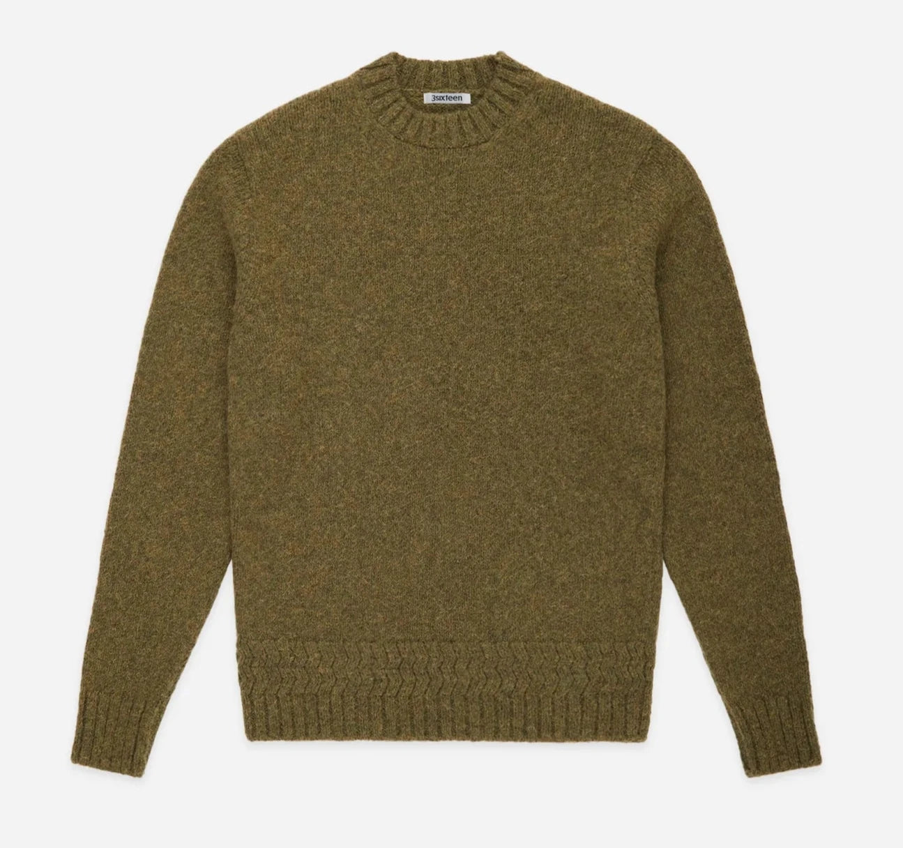 3sixteen - Alpaca Crewneck Sweater - Forest Dapper Men's Bow