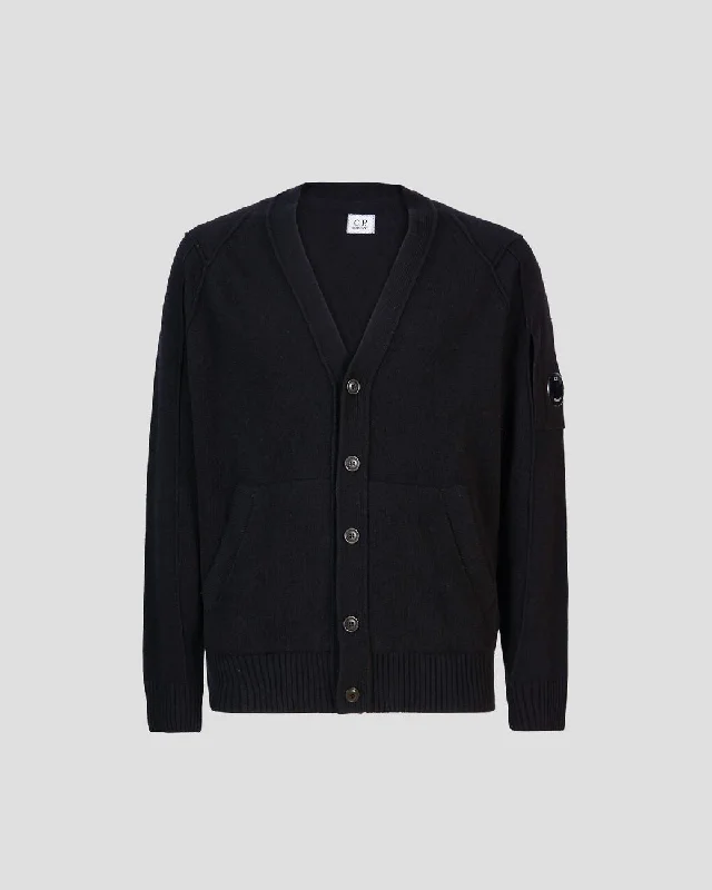 Lambswool Cardigan Black Cool Men's Skate