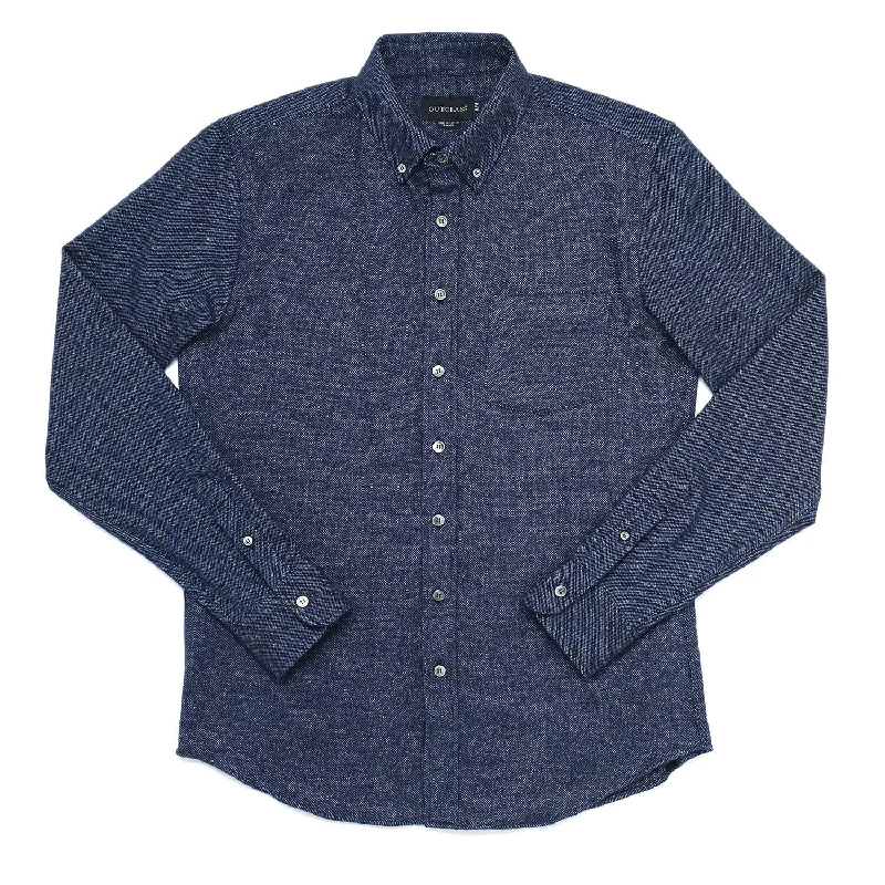 Outclass - Indigo Tweed Flannel Shirt Street