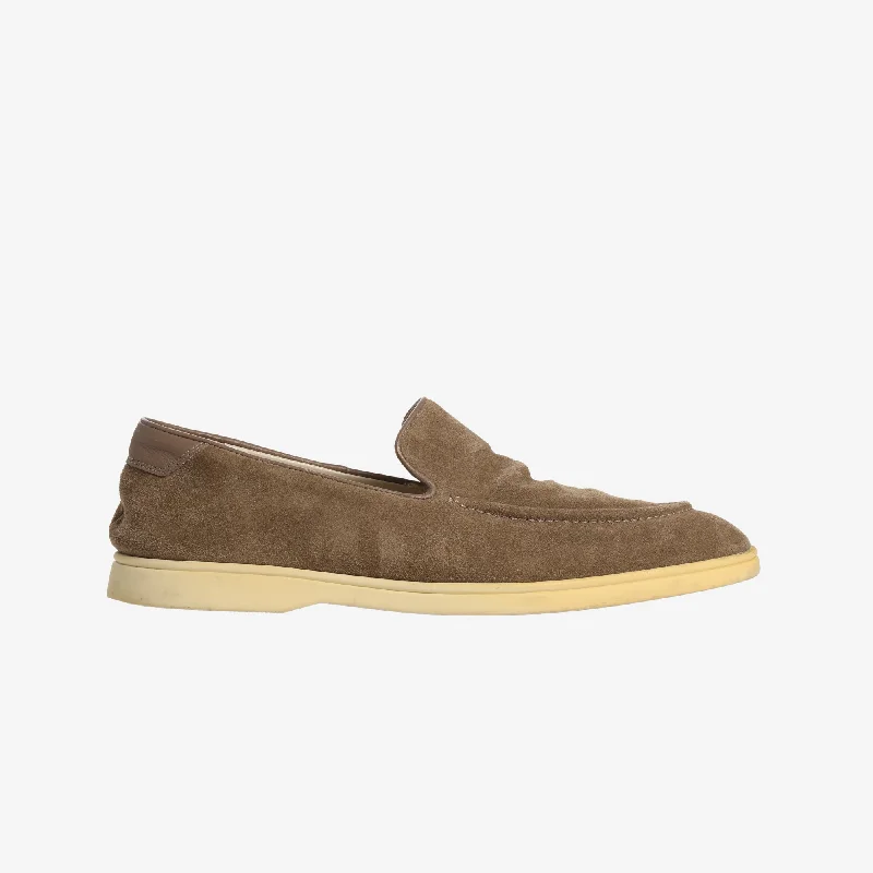 Suede Yacht Loafers Luxurious Men's High