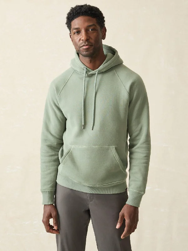 Faherty High Standard Fleece Hoodie / Spruce Masculine Men's 