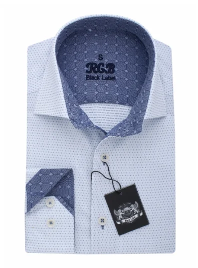 Light Blue RGB Sport Fit Casual Shirt Masculine Men's 