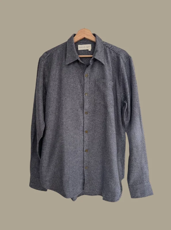 Road To Nowhere - Accord Organic Cotton Flannel Shirt Elegant Men's Cashmere