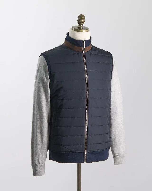 Mid Season Quilted Vest Earthy Men's Sustainable 